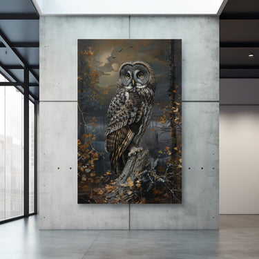 Owl Oil Painting